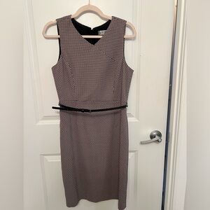 Kasper belted work dress